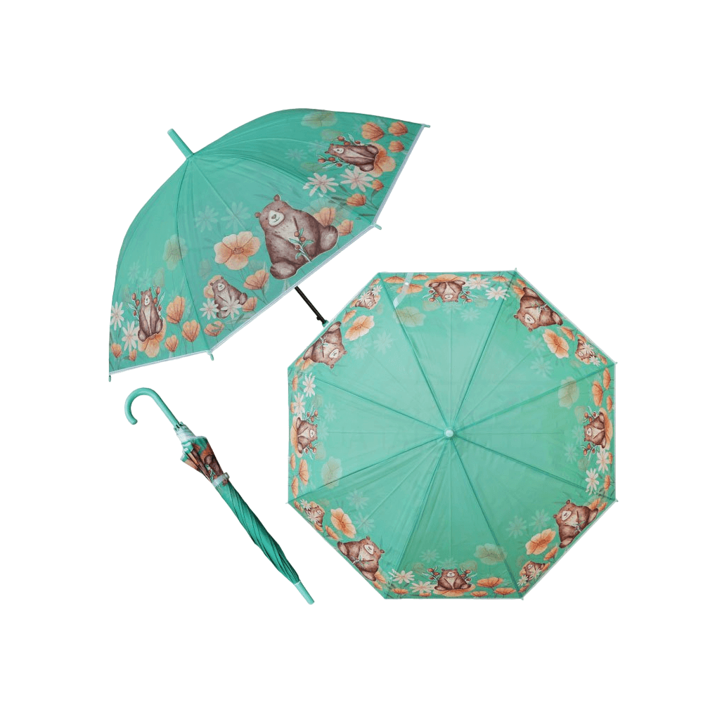 ร่ม EVA THAI SUN SPORT รุ่น SSR0024GR ลายการ์ตูนดอกไม้ สีเขียว